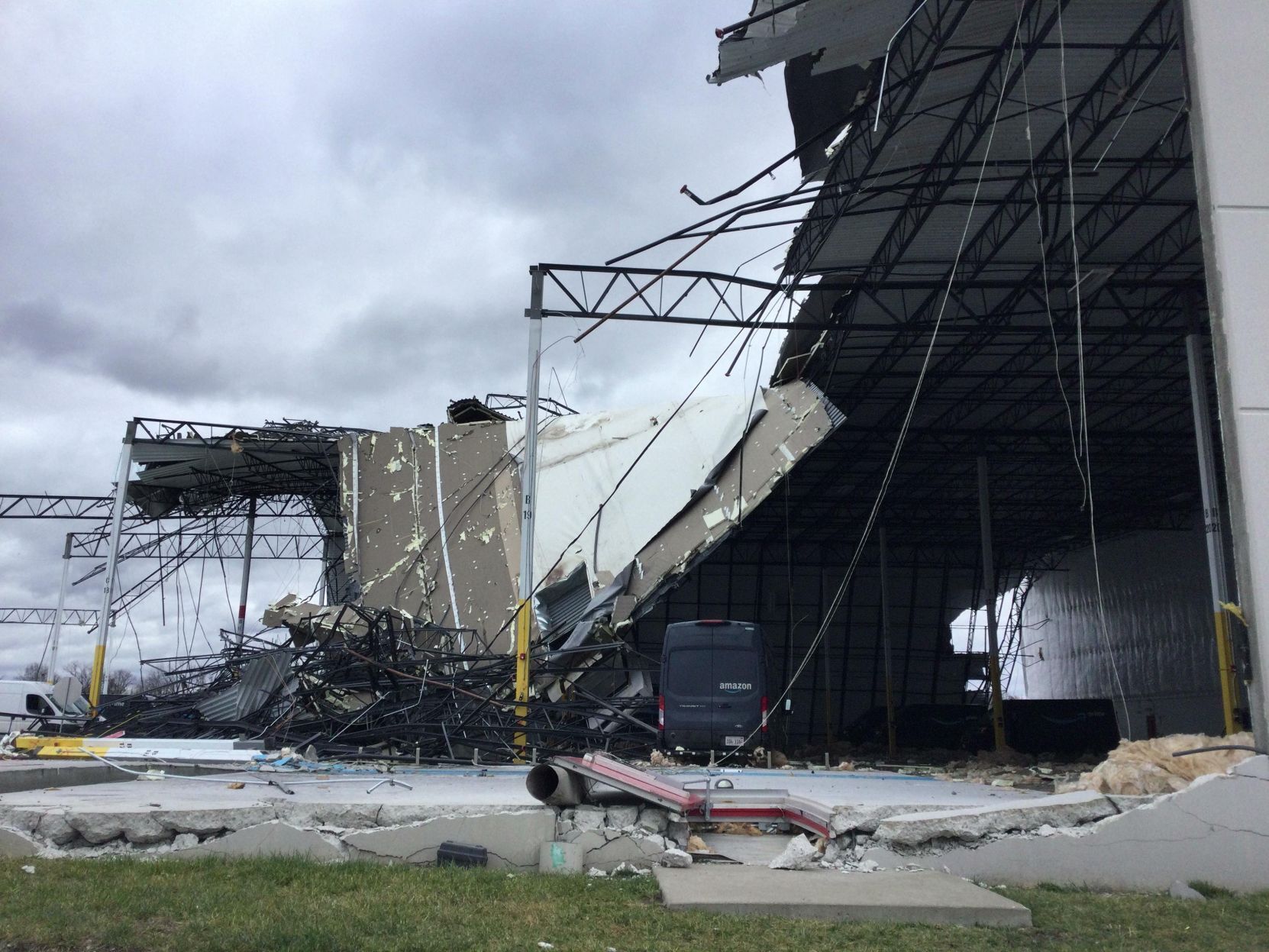 Amazon tornado damage assessment photos